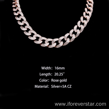 Men's golden chain Cuban chain men's fashion jewelry